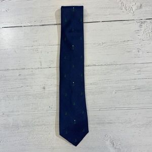 Tommy Hilfiger Blue Holiday Tree Stripe Men’s Tie